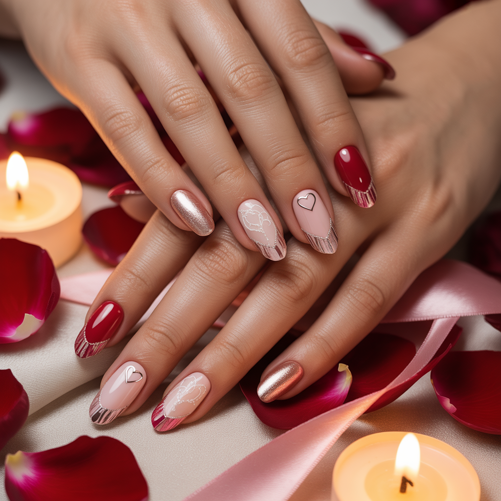 valentines nail art ideas