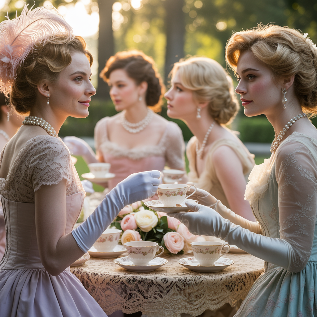 vintage tea party outfits