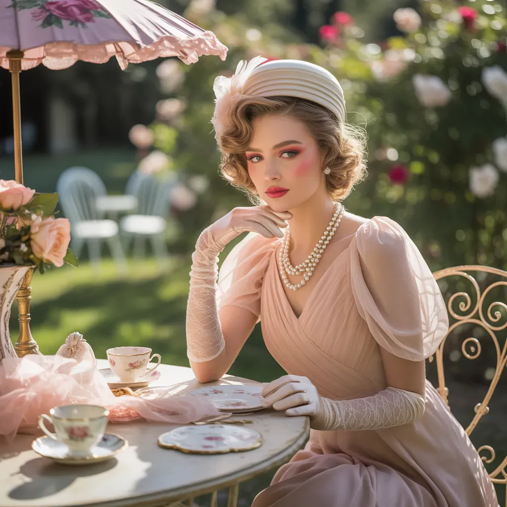vintage tea party outfits