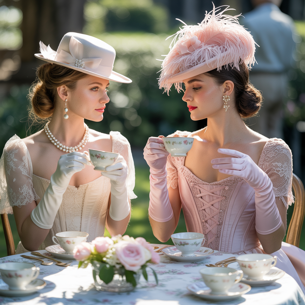 vintage tea party outfits