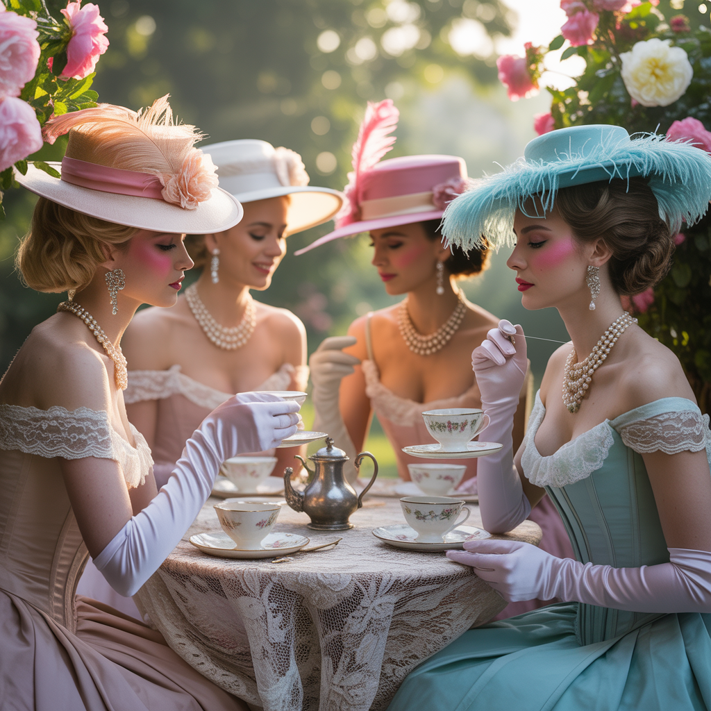 vintage tea party outfits