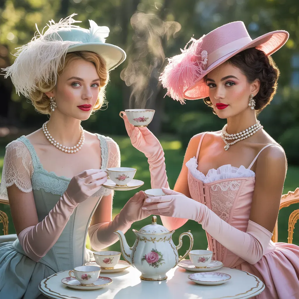 vintage tea party outfits