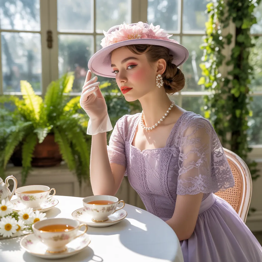 vintage tea party outfits