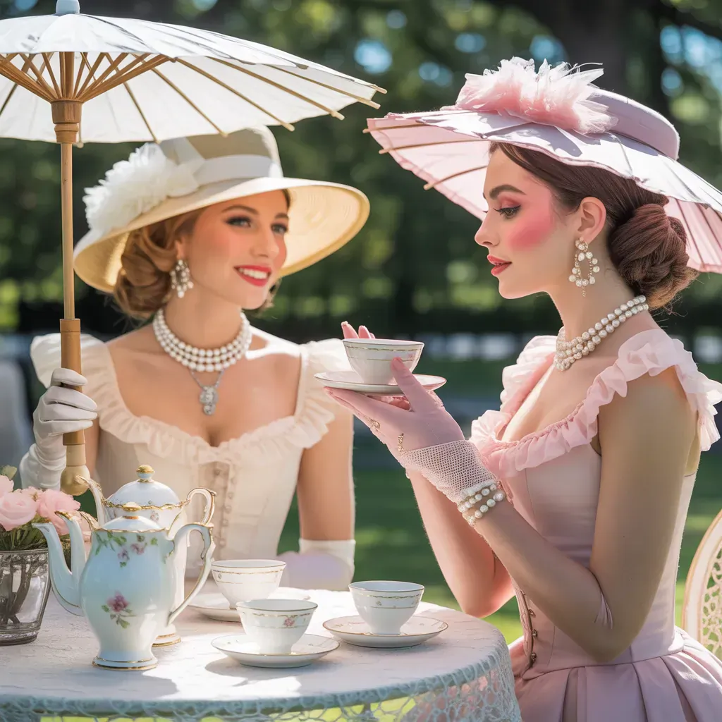 vintage tea party outfits