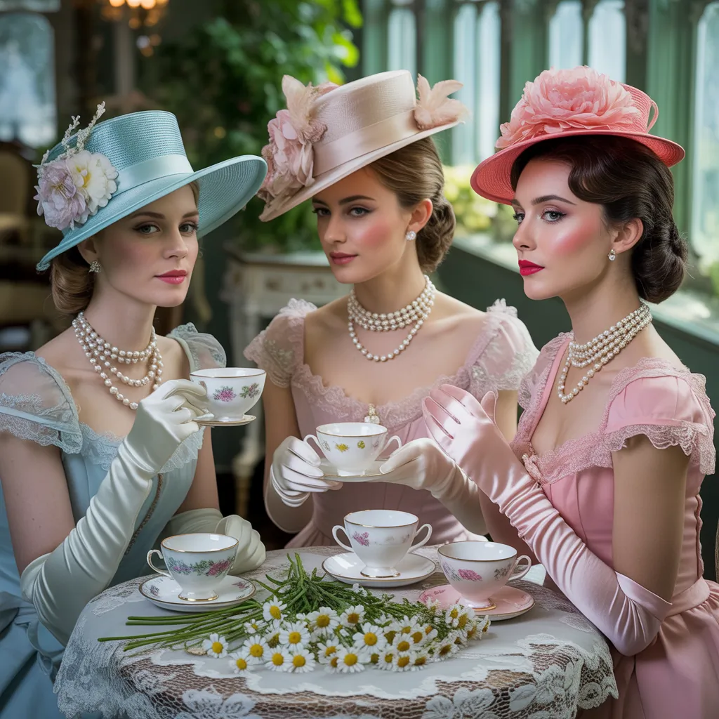 vintage tea party outfits