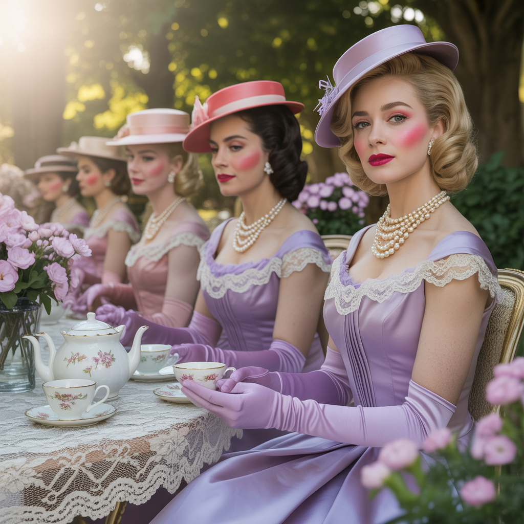 vintage tea party outfits