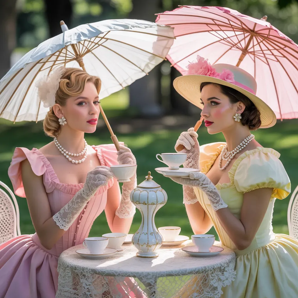 vintage tea party outfits