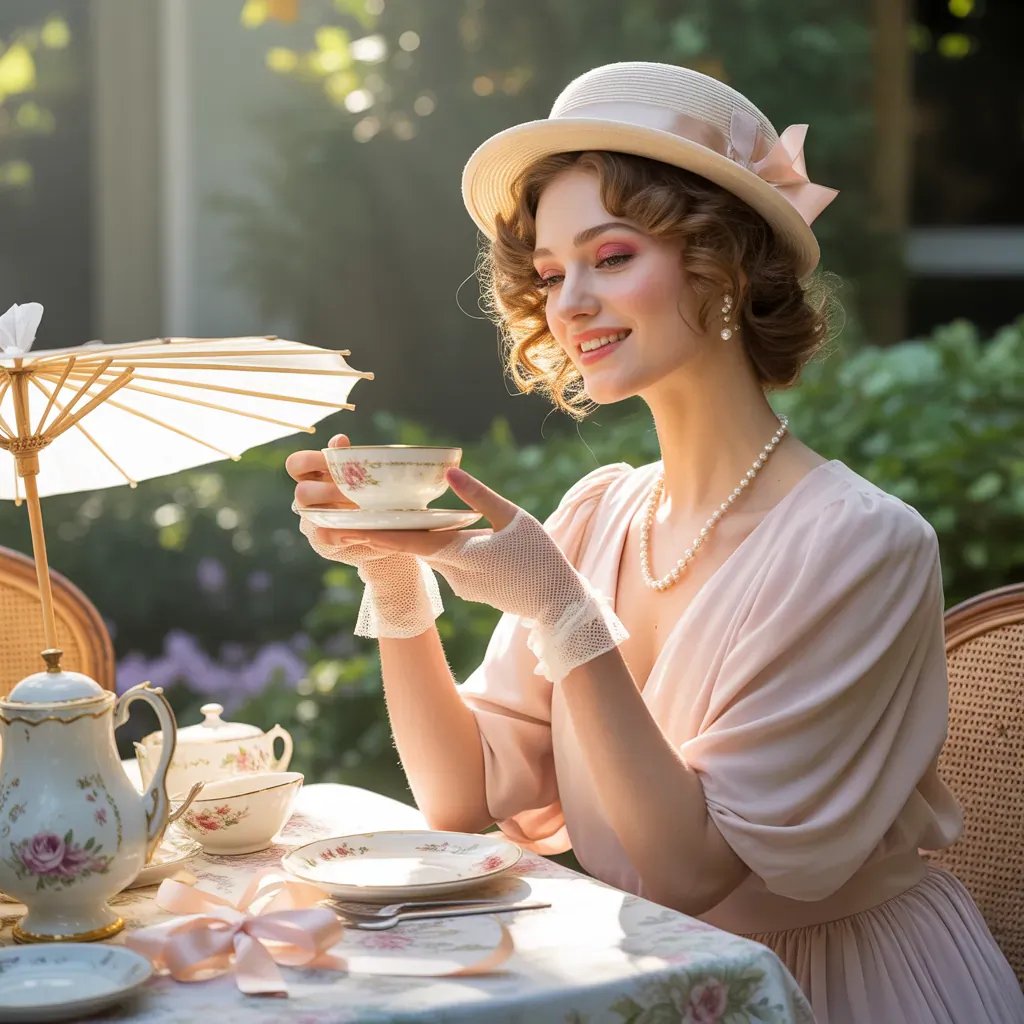 vintage tea party outfits