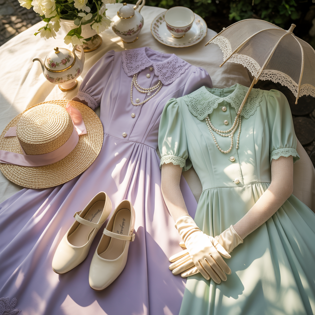 vintage tea party outfits