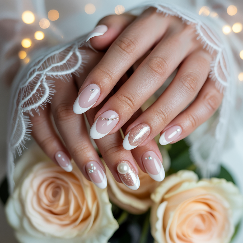 wedding day nails