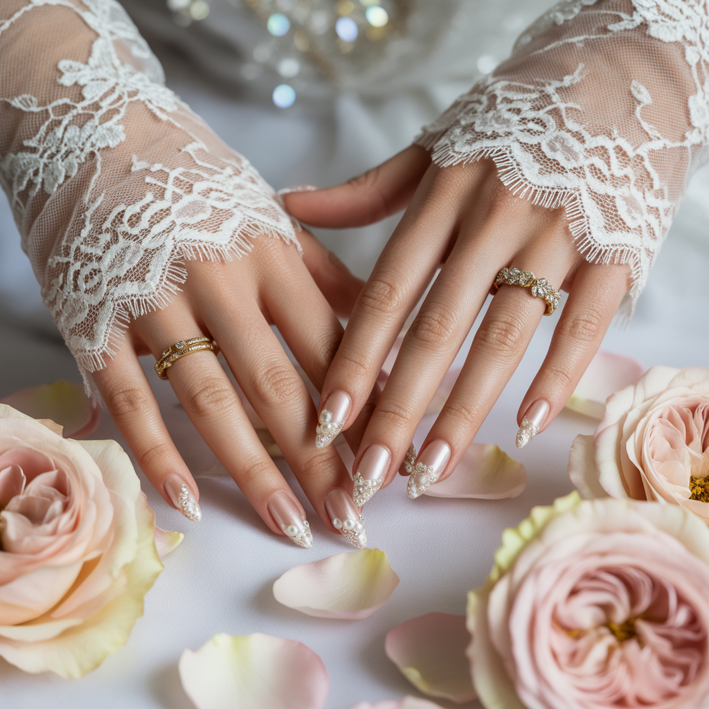 wedding day nails