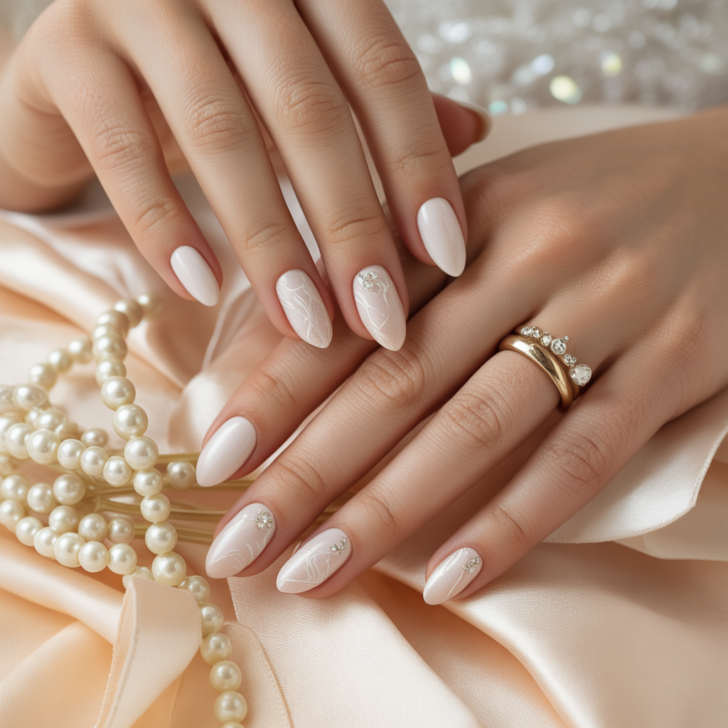 wedding day nails