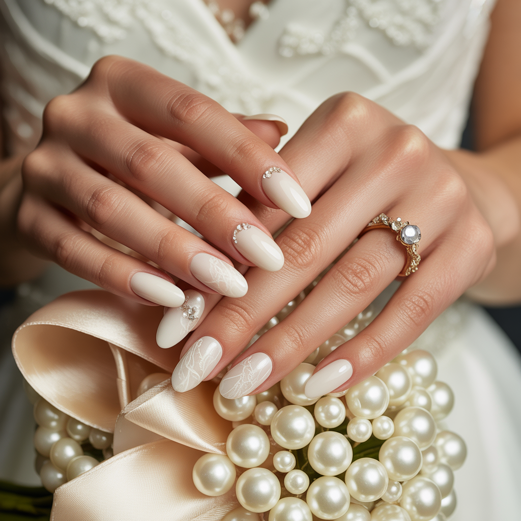 wedding day nails