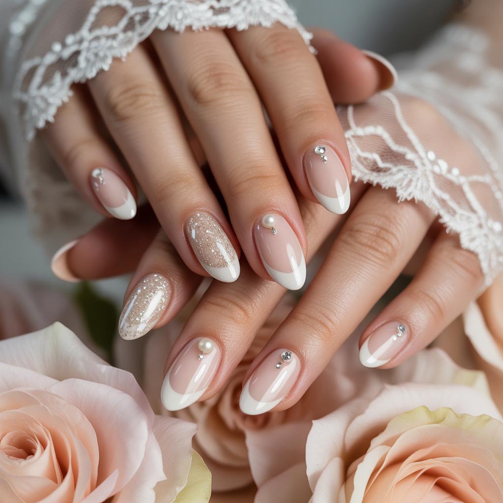 wedding day nails