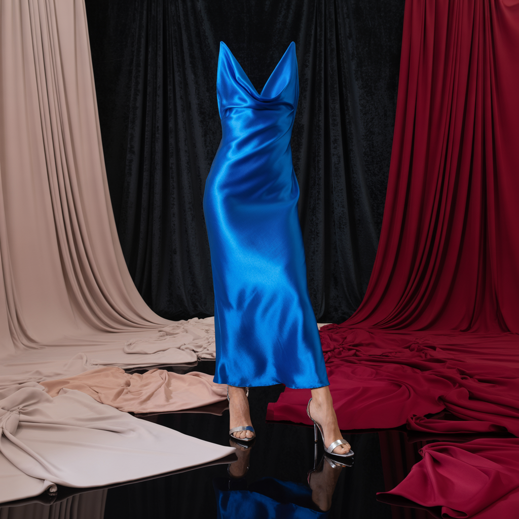 what color heels to wear with blue dress