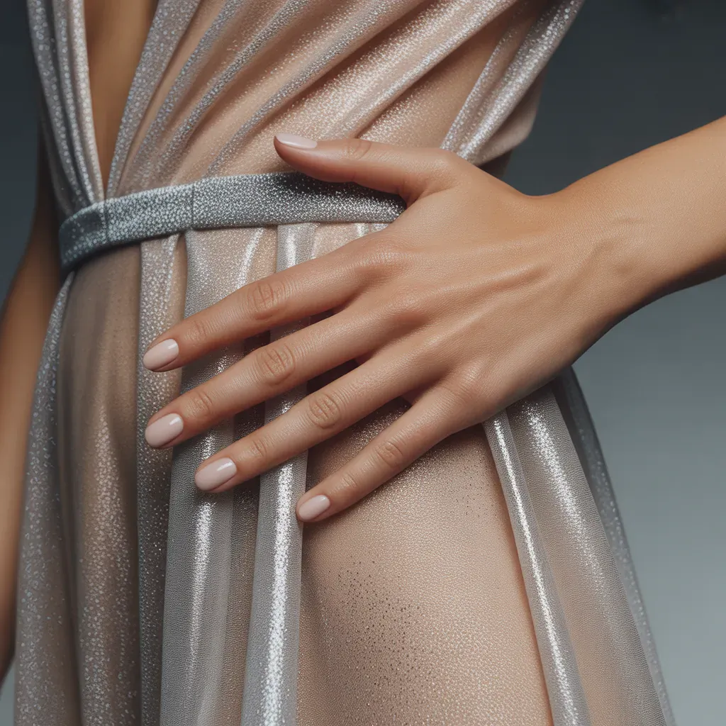 what color nail polish goes with a silver dress