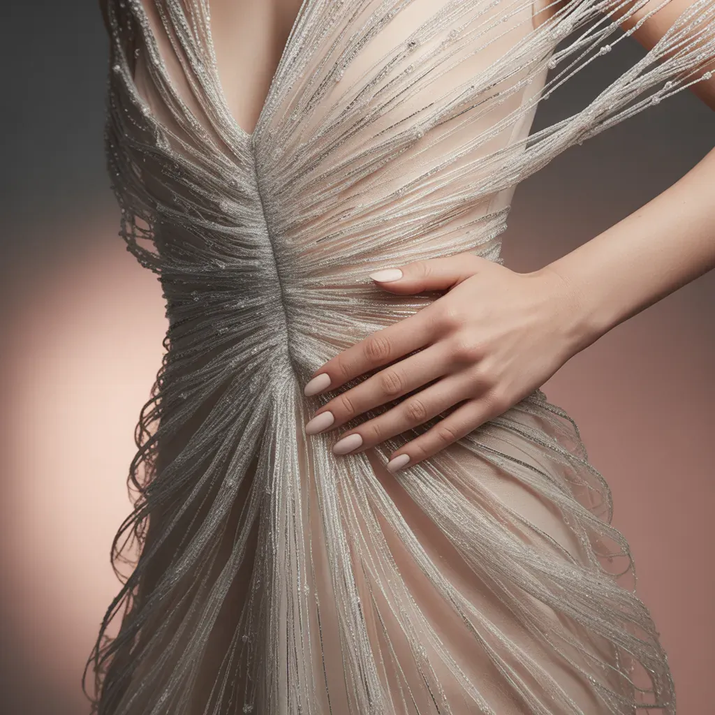 what color nail polish goes with a silver dress