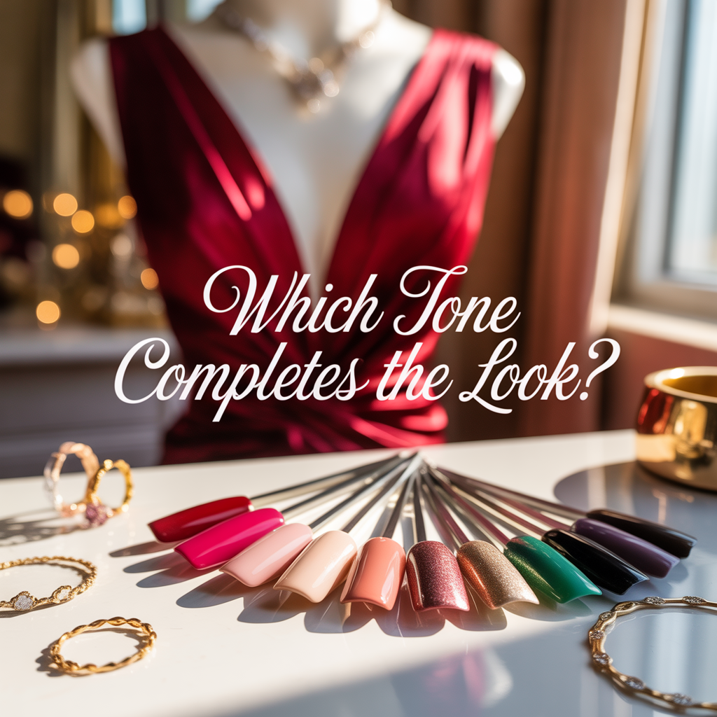 what color nails go with a red dress
