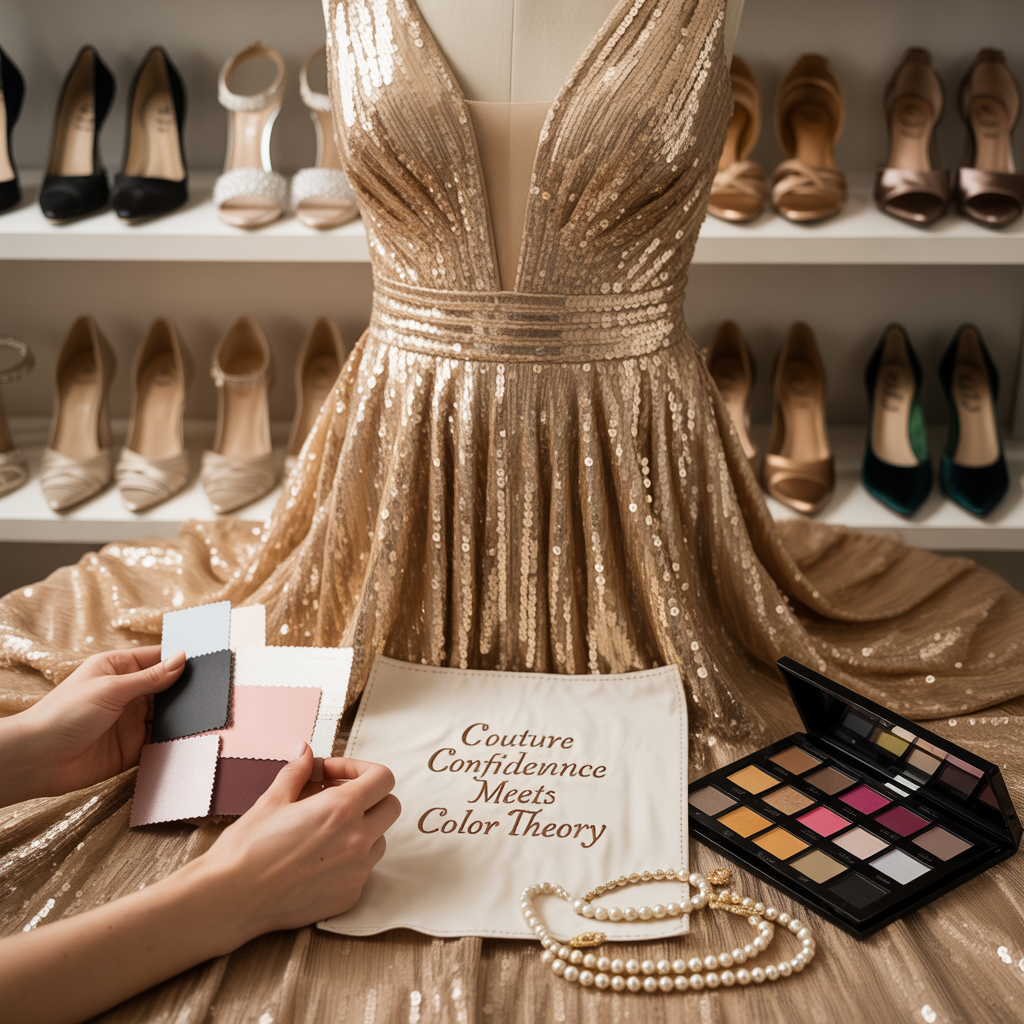 what color shoes go with a gold dress