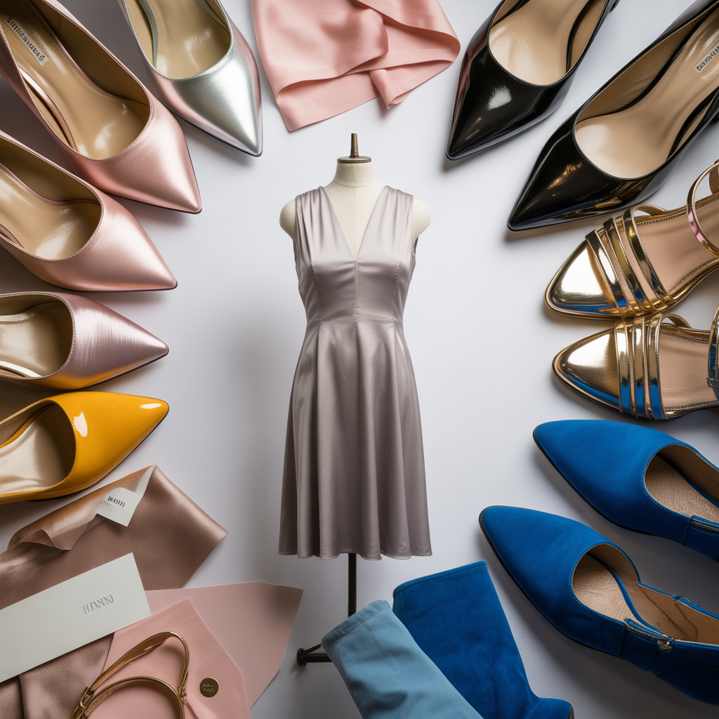 what color shoes go with a grey dress