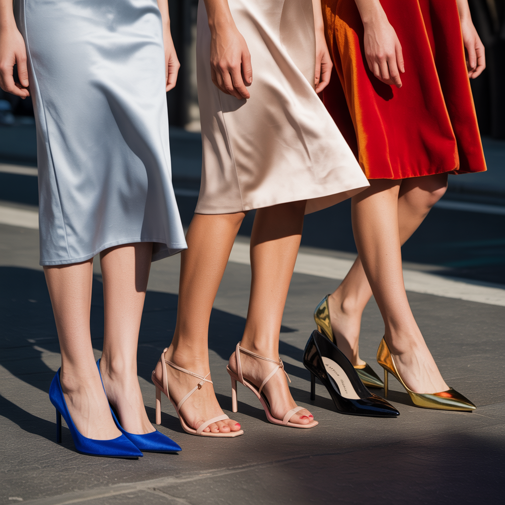 what color shoes go with a grey dress