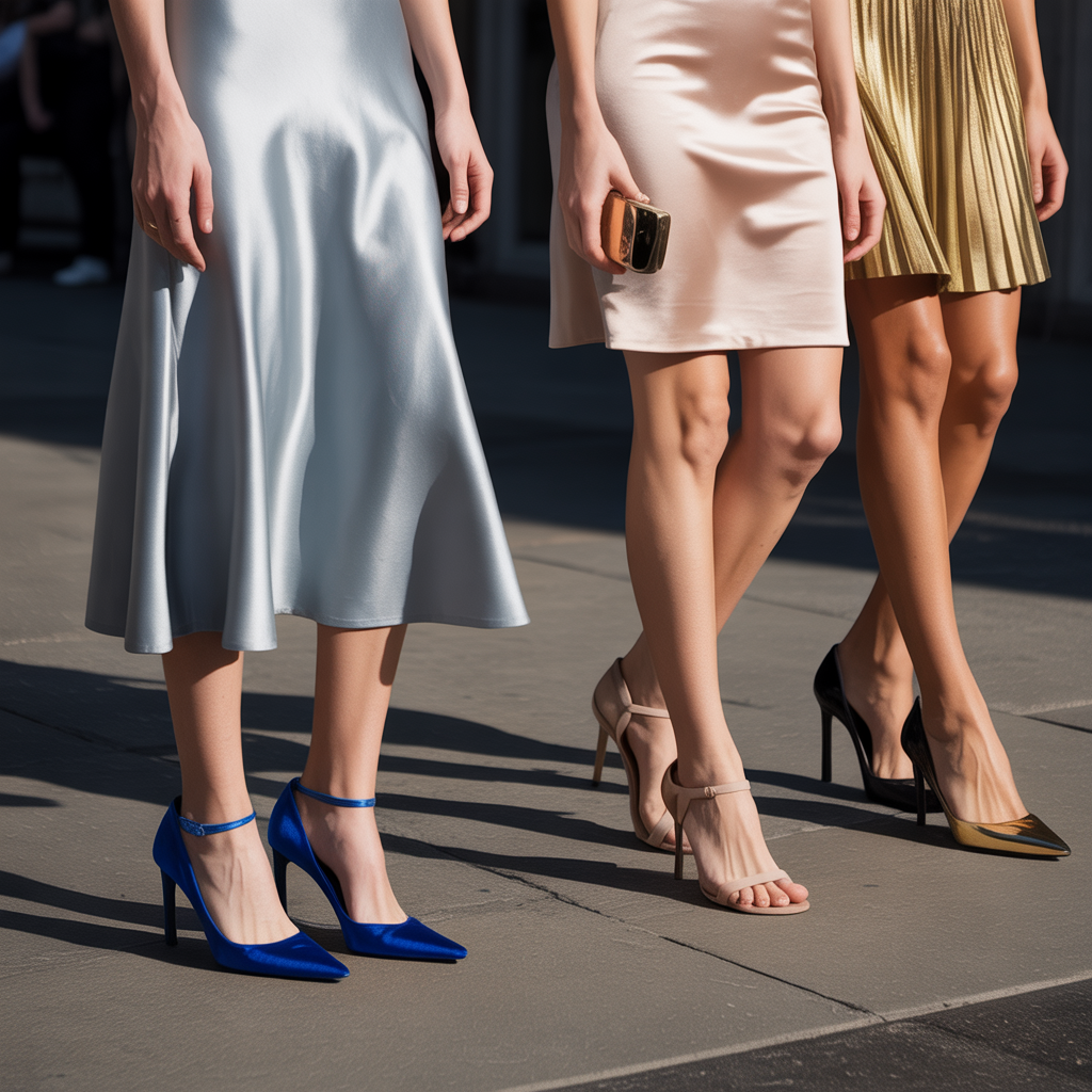 what color shoes go with a grey dress