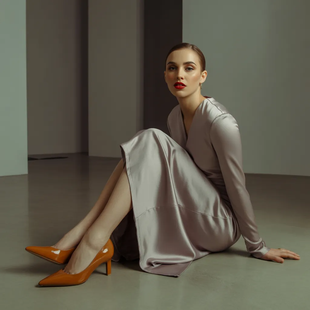 what color shoes go with a grey dress