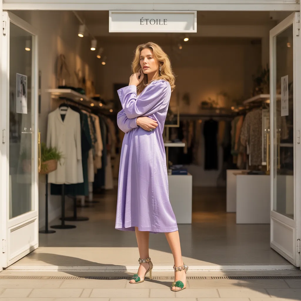 what color shoes go with a purple dress