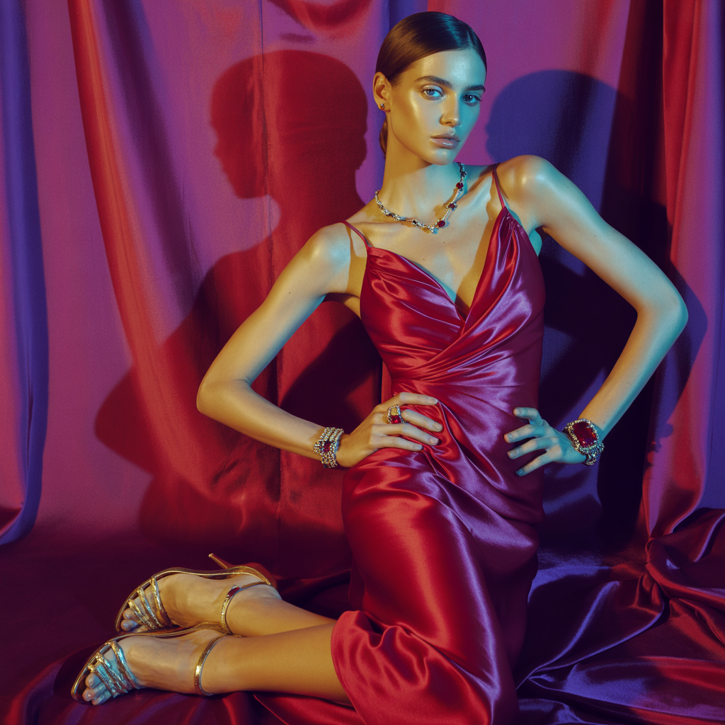 what color shoes go with a red dress