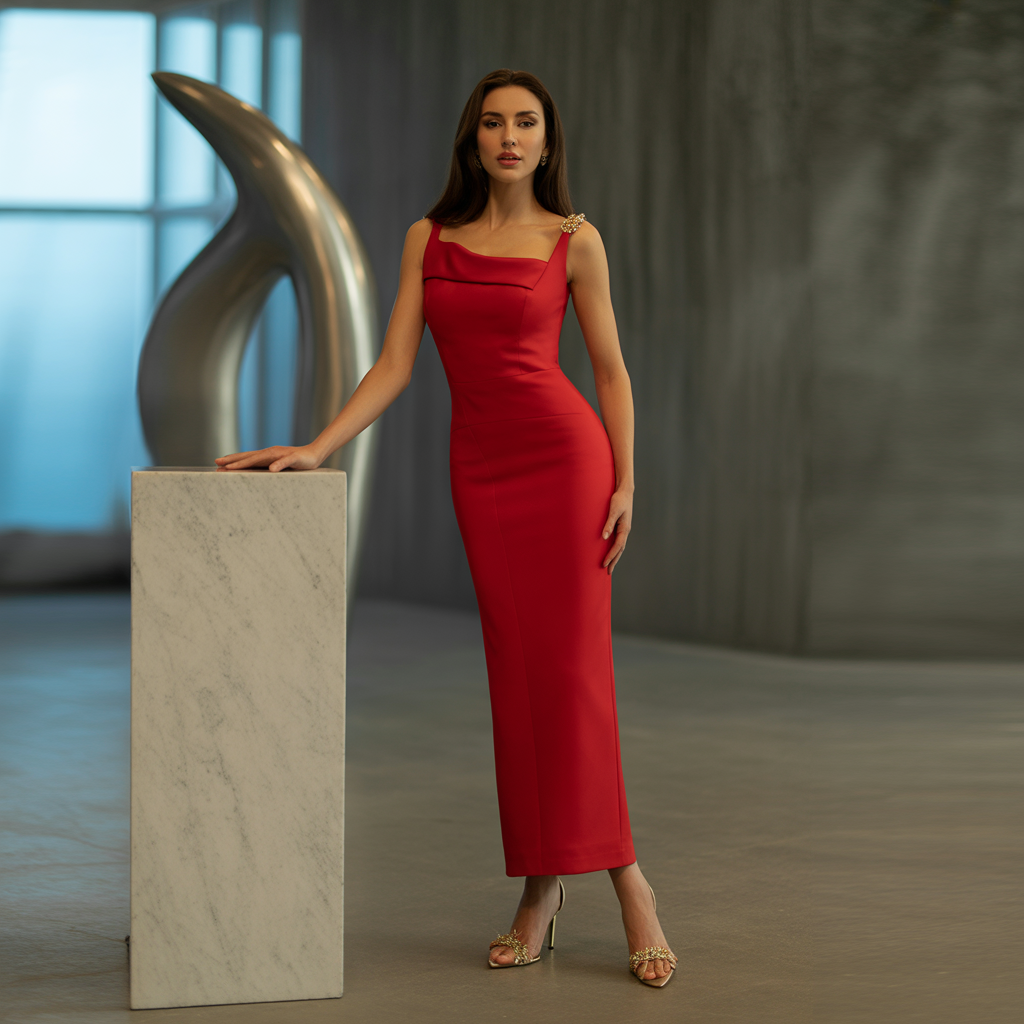 what color shoes go with a red dress