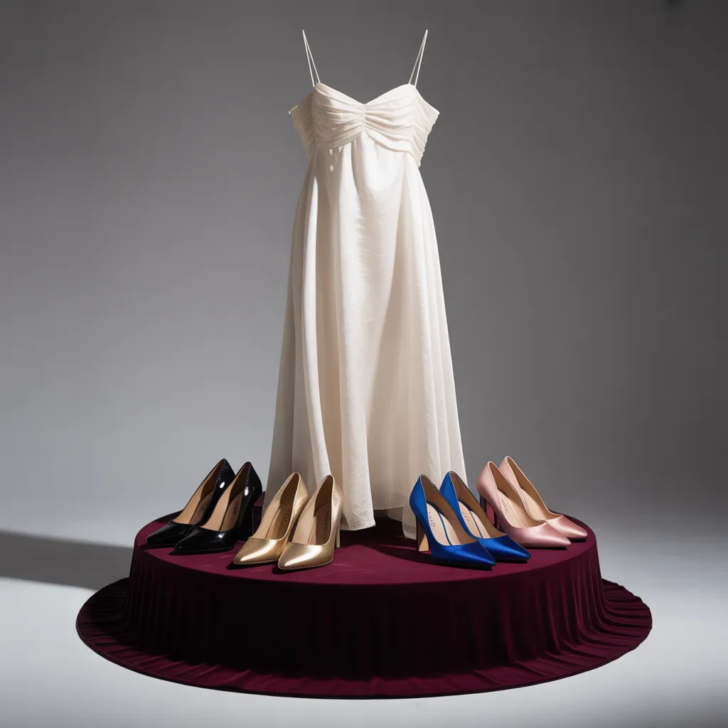 what color shoes go with a white dress