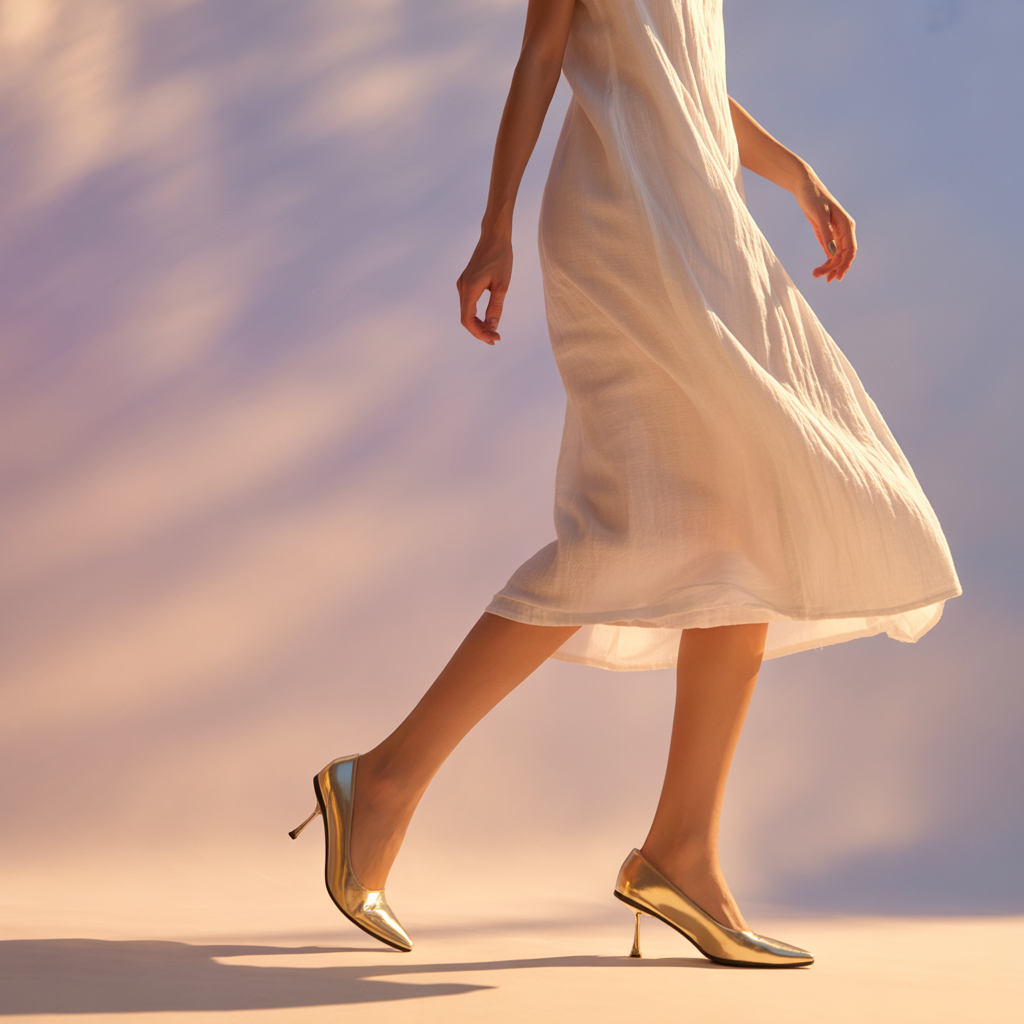what color shoes go with a white dress