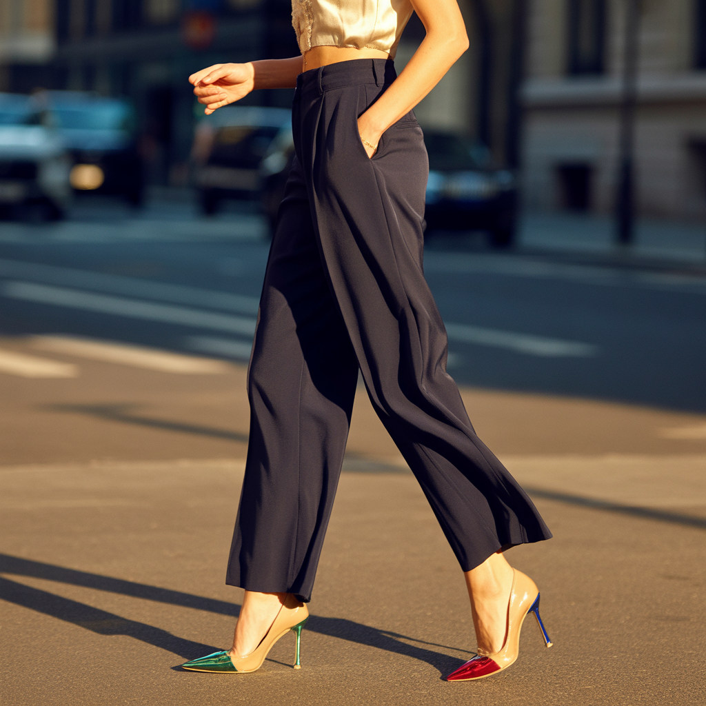 what color shoes go with black pants