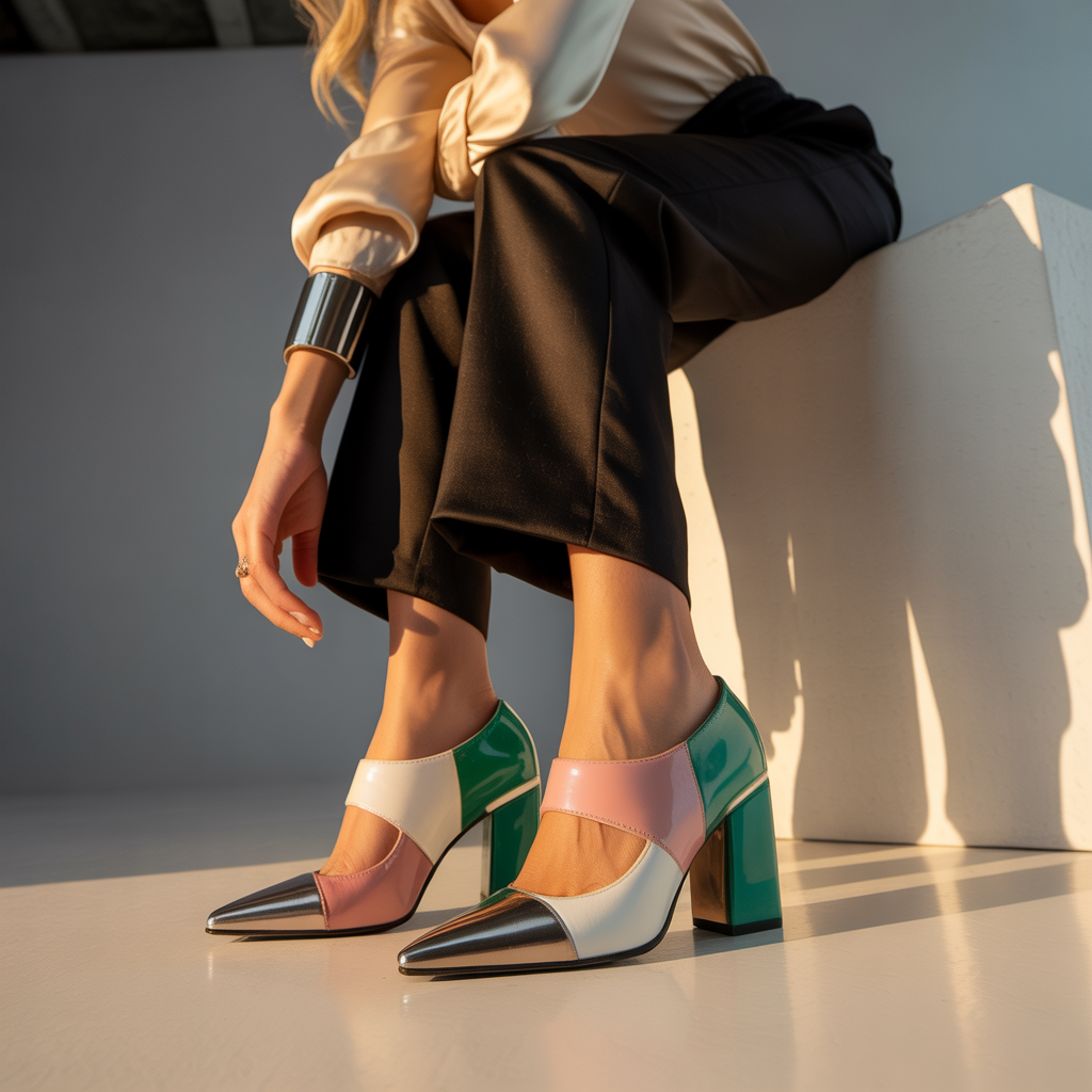 what color shoes go with black pants