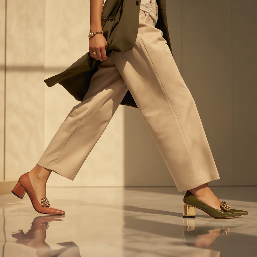 what color shoes go with khaki pants