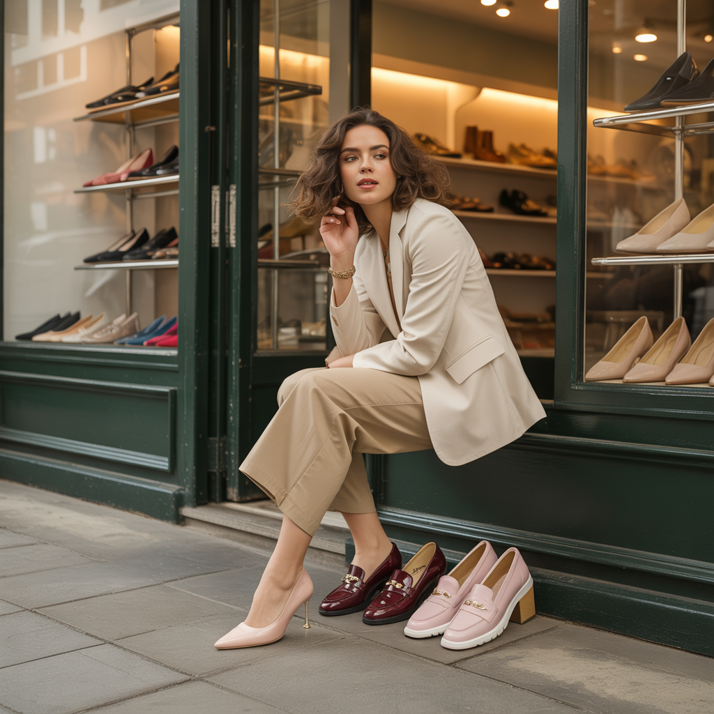 what color shoes go with khaki pants