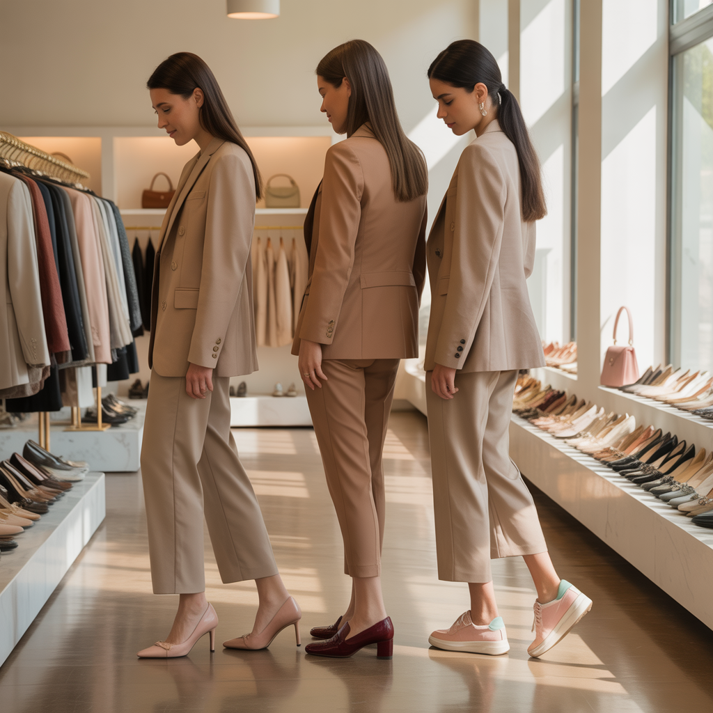 what color shoes go with khaki pants