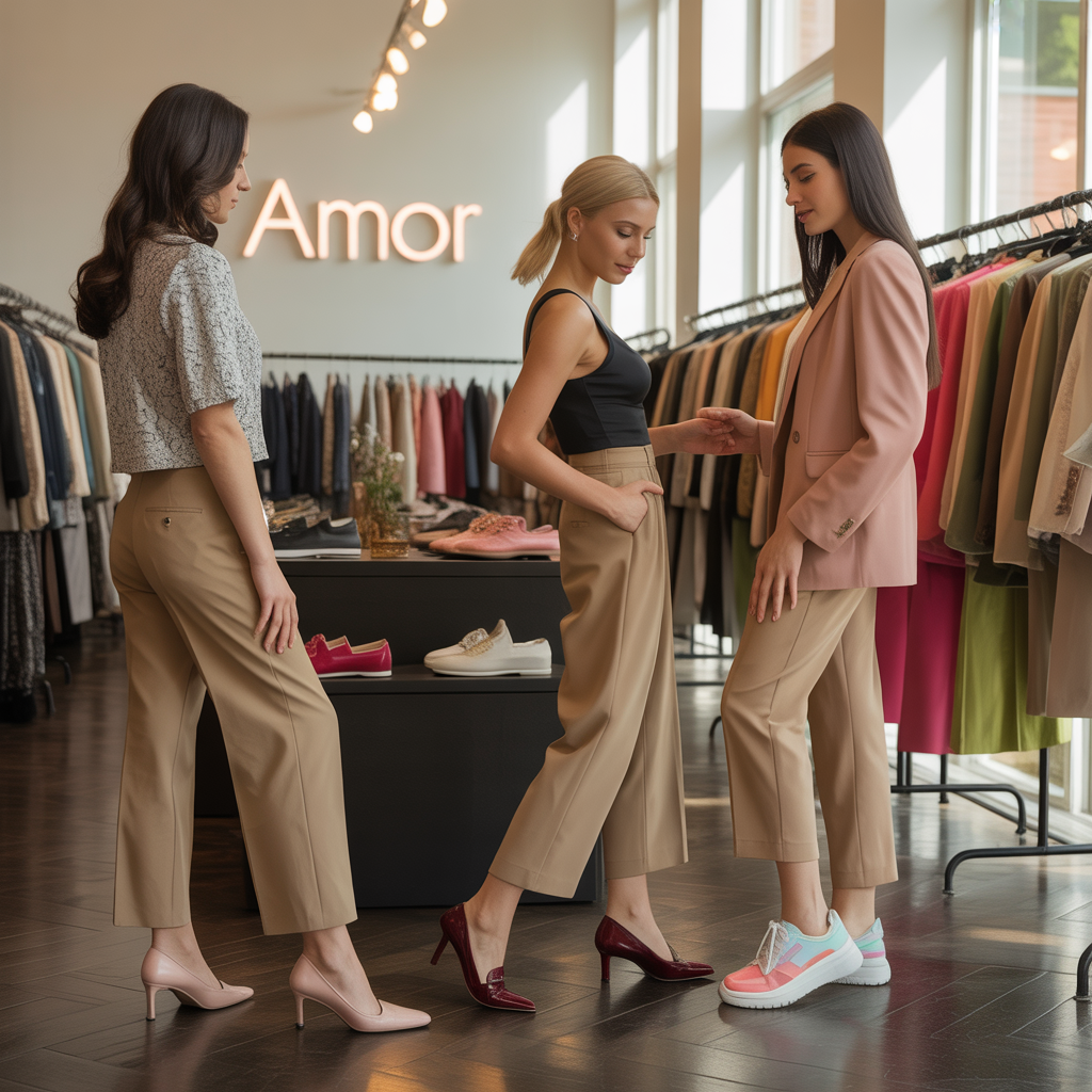 what color shoes go with khaki pants