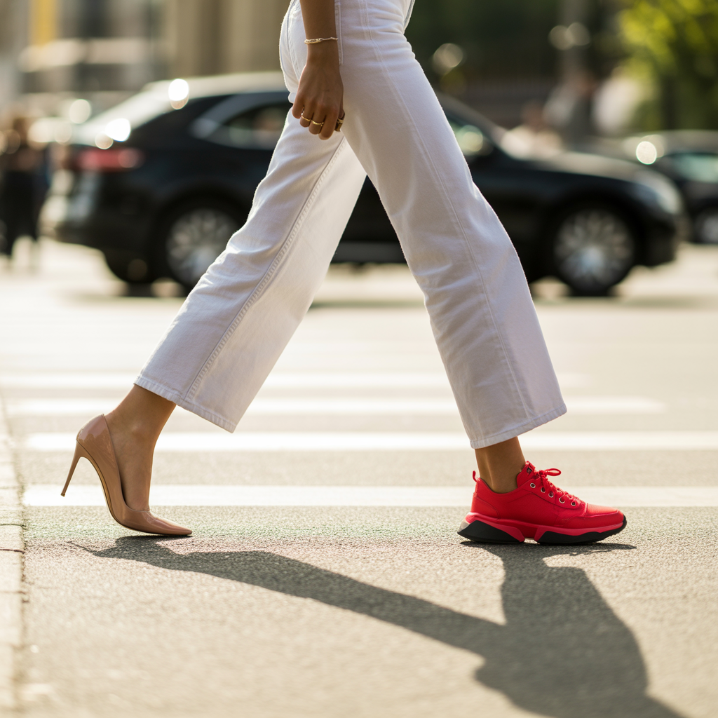 what color shoes go with white jeans