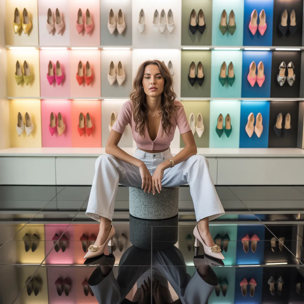 what color shoes go with white jeans