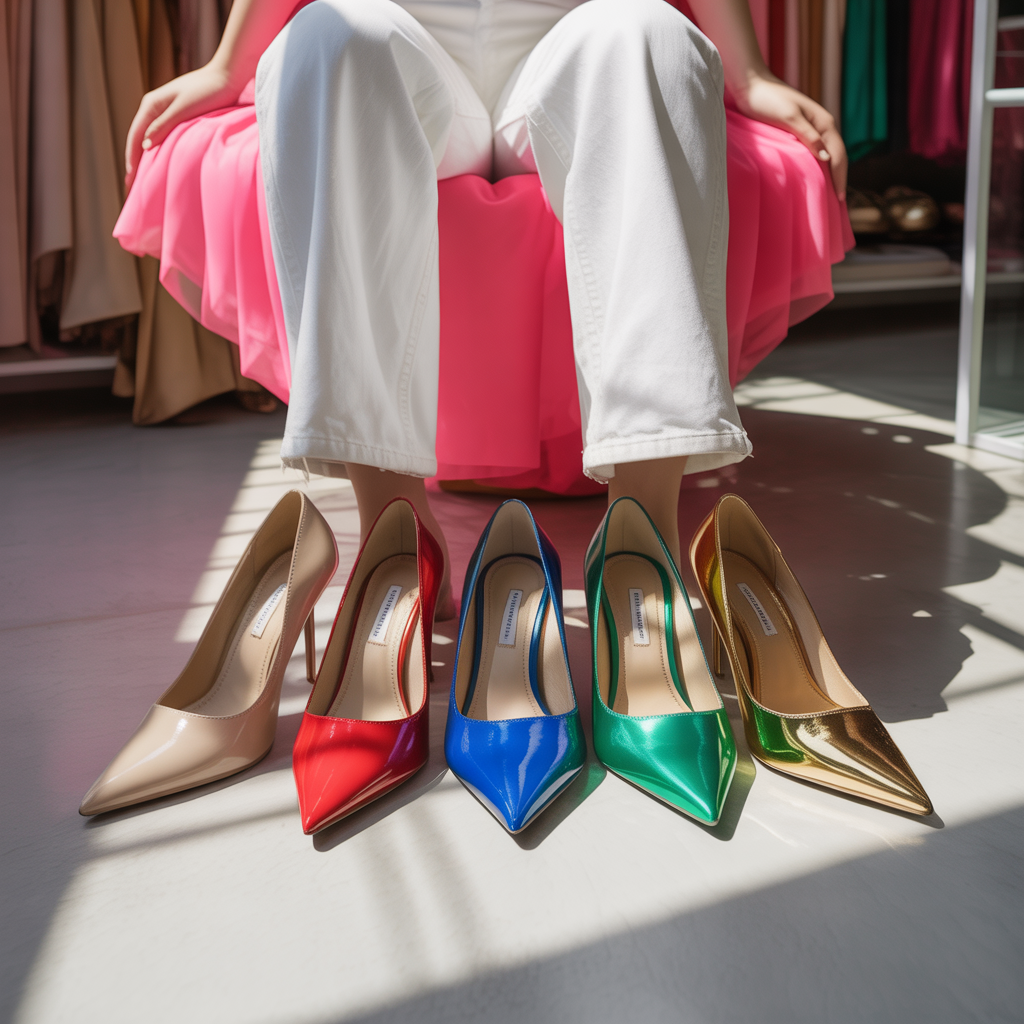 what color shoes go with white jeans