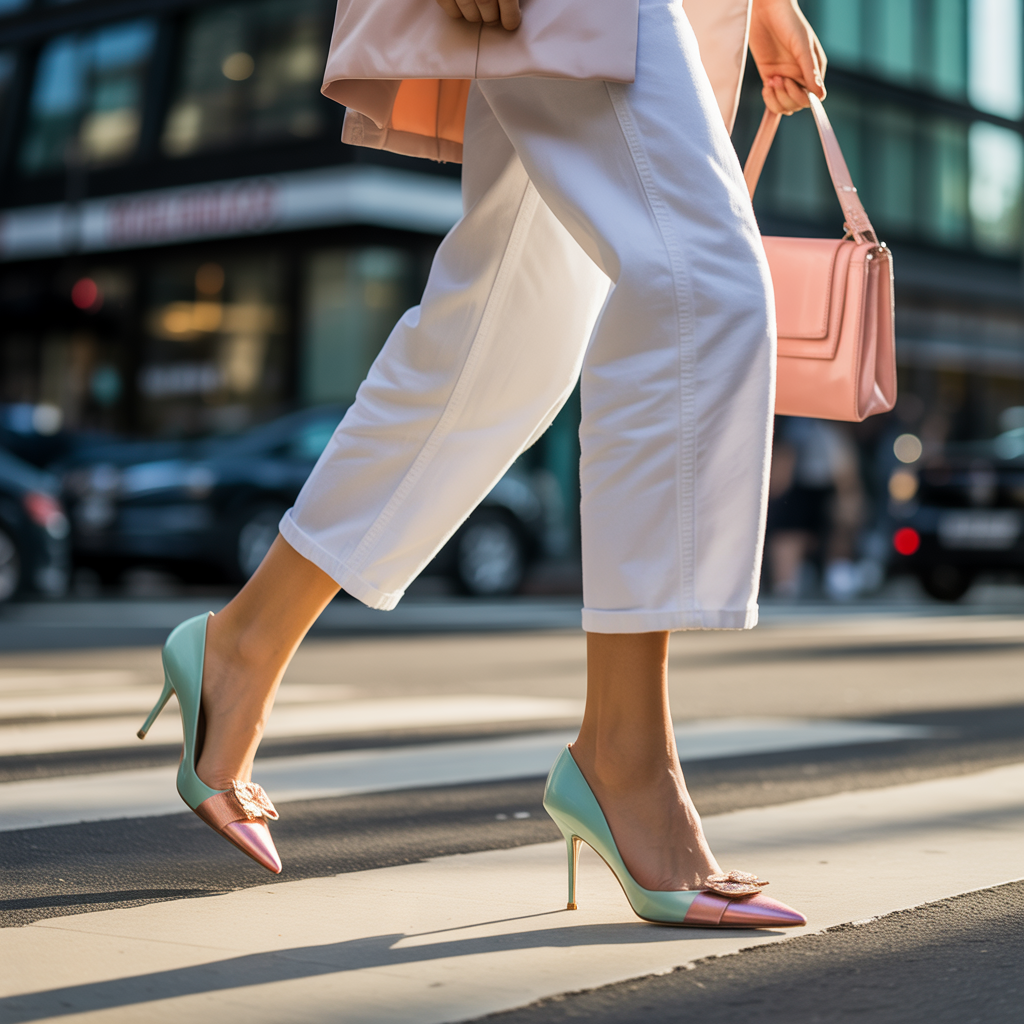 what color shoes go with white jeans