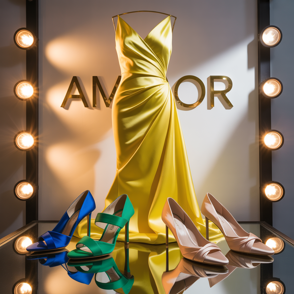 what color shoes to wear with a yellow dress