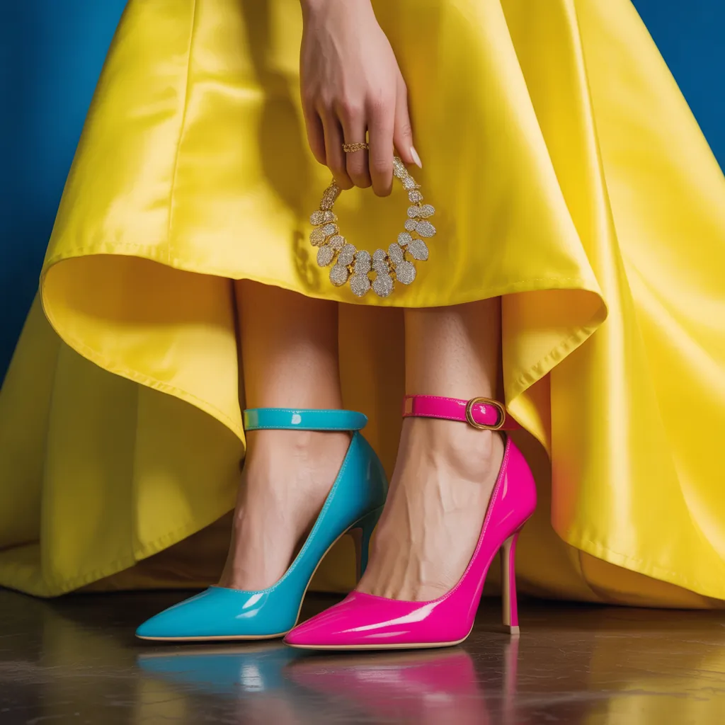 what color shoes to wear with a yellow dress
