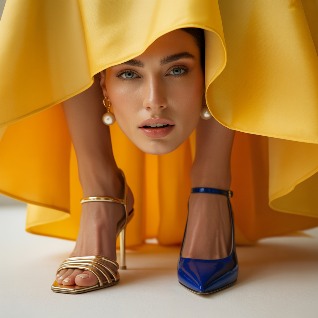 what color shoes to wear with a yellow dress