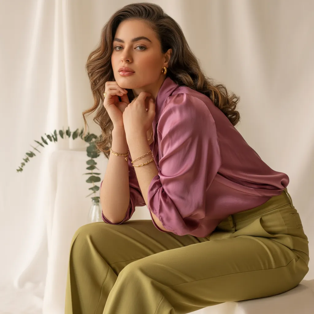 what color top to wear with olive green pants