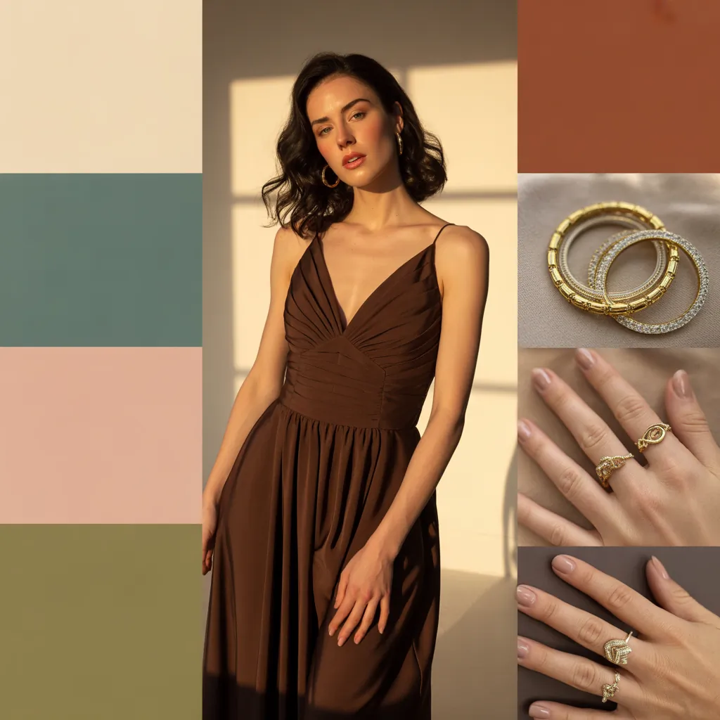 what colors go with brown clothes