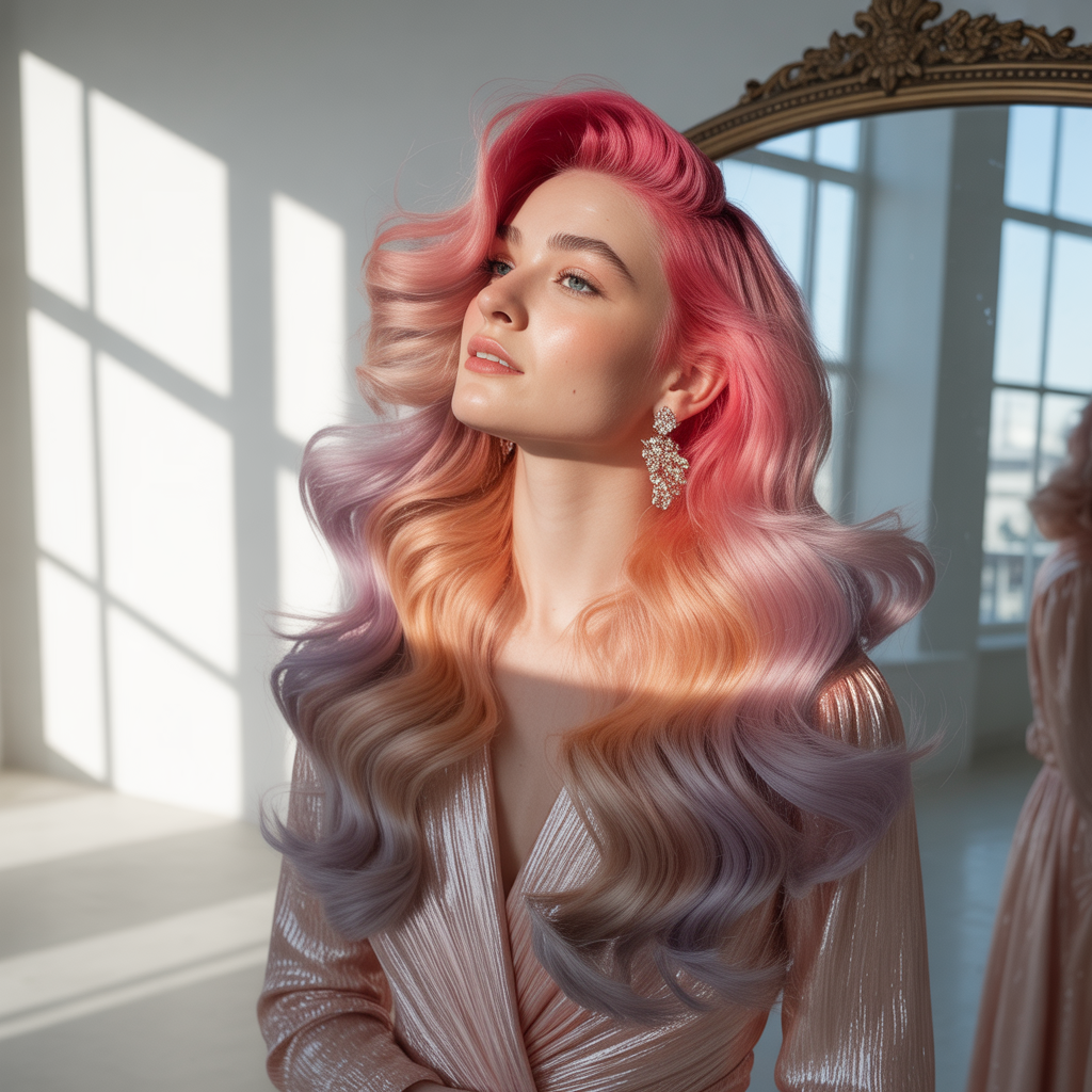 what does pink hair color fade to