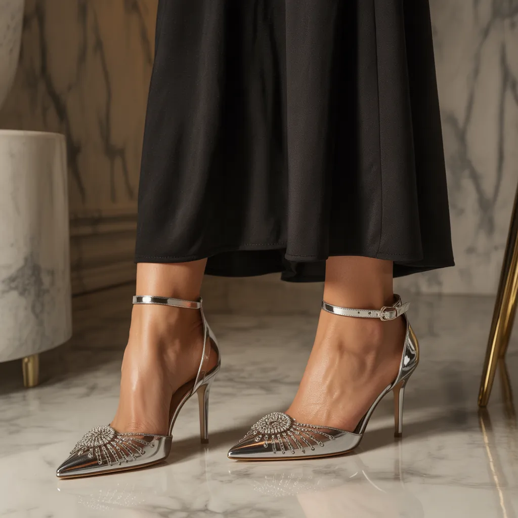 what evening shoes to wear with a black dress