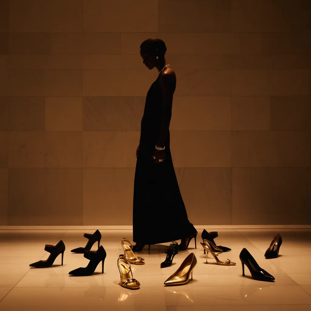 what evening shoes to wear with a black dress